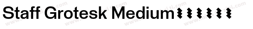 Staff Grotesk Medium字体转换